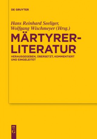 Book Martyrerliteratur Hans Reinhard Seeliger