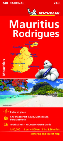 Nyomtatványok Maurice (Mauritius) - Michelin National Map 740 