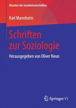 Kniha Schriften Zur Soziologie Karl Mannheim