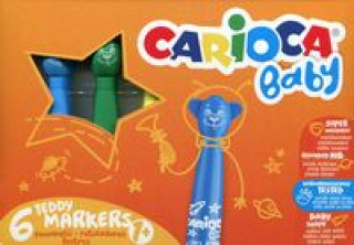 Articole de papetărie Carioca Baby Pisaki Misiaki 6 kolorów 