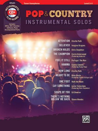 Könyv Pop & Country Instrumental Solos Tenor Saxophone: Book & CD Bill Galliford