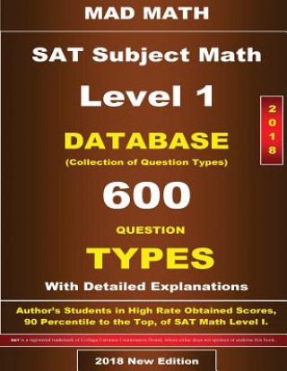 Könyv 2018 SAT Subject Math Level I Database John Su