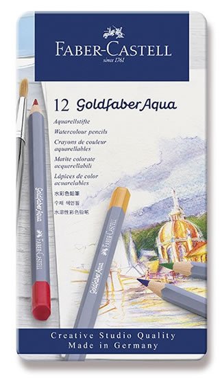 Papírenské zboží Kredki akwarelowe Goldfaber Aqua 12 kolorów 