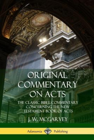 Könyv Original Commentary on Acts J. W. MCGARVEY