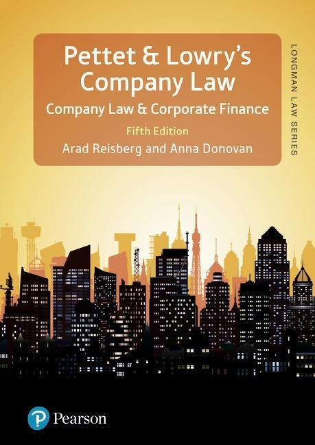 Kniha Pettet, Lowry & Reisberg's Company Law Arad Reisberg
