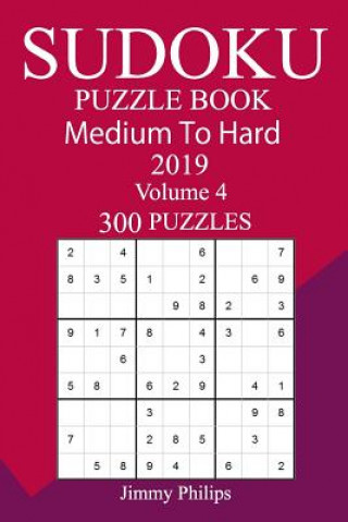 Carte 300 Medium to Hard Sudoku Puzzle Book 2019 Jimmy Philips