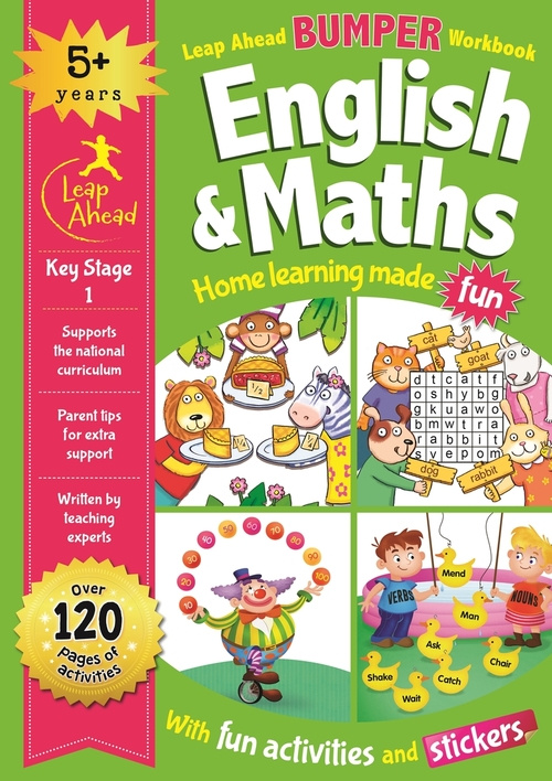 Книга Leap Ahead Bumper Workbook: English and Maths 5+ 