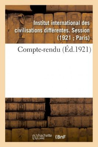 Knjiga Compte-Rendu INSTITUT DE CIVILISATIONS