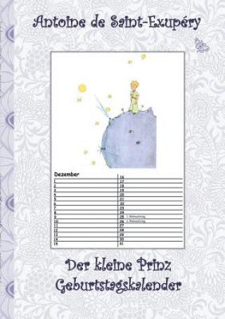 Könyv kleine Prinz - Geburtstagskalender Antoine de Saint-Exupéry