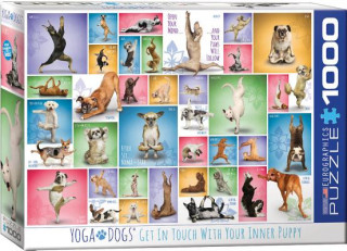 Joc / Jucărie Yoga Dogs. Puzzle 1000 Teile Eurographics