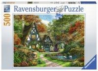 Joc / Jucărie Cottage im Herbst - Puzzle mit 500 Teilen 