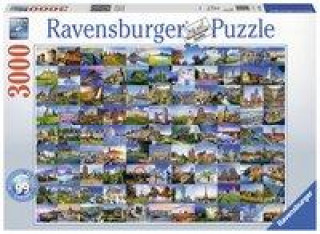 Hra/Hračka 99 beautiful Places of Europe - Puzzle mit 3000 