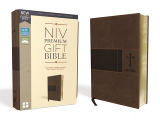 Książka Niv, Premium Gift Bible, Leathersoft, Brown, Red Letter Edition, Comfort Print Zondervan