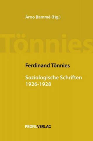 Carte Soziologische Schriften 1929-1936 Ferdinand Tönnies