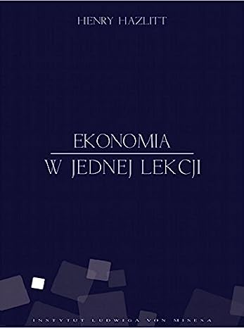 Book Ekonomia w jednej lekcji Hazlitt Henry