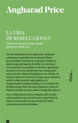 Livre LA VIDA DE REBECA JONES PRICE ANGHARAD