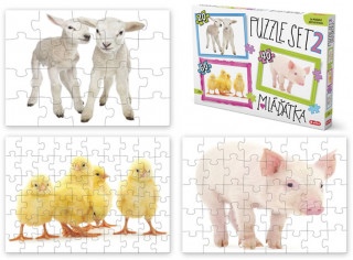 Hra/Hračka Puzzle SET 2 - Mláďata 
