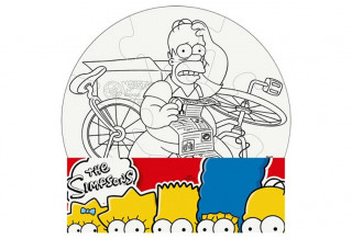 Hra/Hračka The Simpsons: Vymaluj si kruh/Mini puzzle 