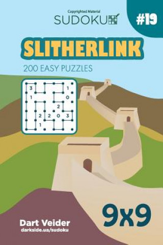 Książka Sudoku Slitherlink - 200 Easy Puzzles 9x9 (Volume 19) Dart Veider