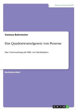 Kniha Das Quadratwurzelgesetz von Penrose Vanessa Buhrmester