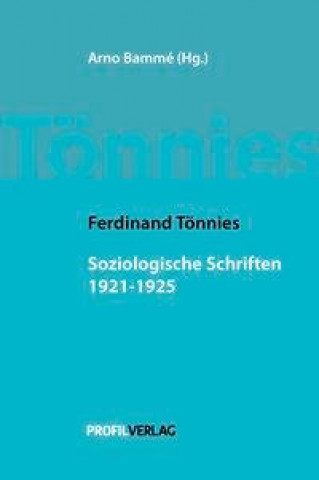 Kniha Soziologische Schriften 1926-1928 Ferdinand Tönnies