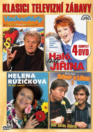 Video Klasici televizní zábavy - 4 DVD Various