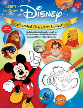 Книга Learn to Draw Disney Celebrated Characters Collection: New Edition! Includes Classic Characters, Such as Mickey Mouse and Winnie the Pooh, to Current Walter Foster Jr Creative Team
