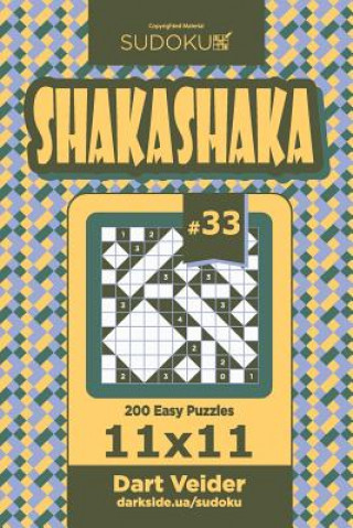 Carte Sudoku Shakashaka - 200 Easy Puzzles 11x11 (Volume 33) Dart Veider