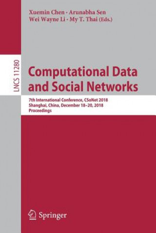 Kniha Computational Data and Social Networks Xuemin Chen