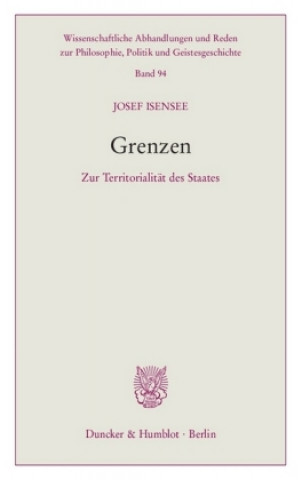 Könyv Grenzen. Josef Isensee