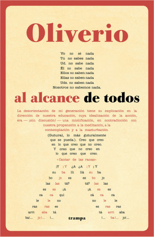 Könyv OLIVERIO AL ALCANCE DE TODOS OLIVERIO GIRONDO