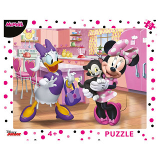 Gra/Zabawka Puzzle 40 Růžová Minnie deskové 