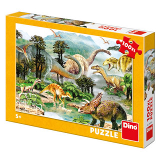 Játék Puzzle 100XL Život dinosaurů 
