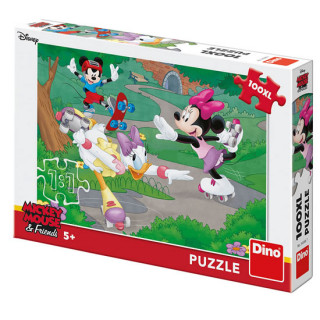 Gra/Zabawka Puzzle 100XL Minnie sportuje 