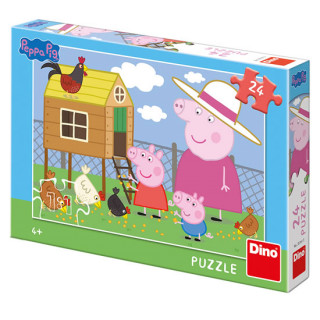 Hra/Hračka Puzzle Peppa Pig Slepičky 24 dílků 