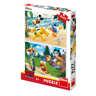 Joc / Jucărie Puzzle 2x77 Mickey sportuje 