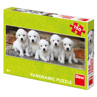 Game/Toy Panoramatické puzzle Pět štěňátek 150 dílků 