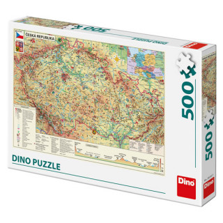 Játék Puzzle 500 Mapa České republiky 