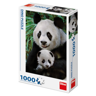 Hra/Hračka Puzzle 1000 Pandí rodina 
