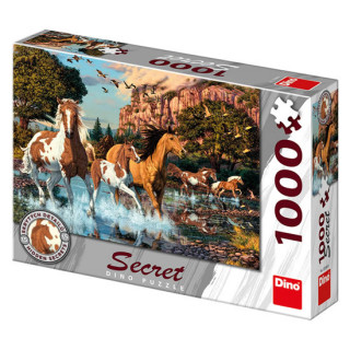 Hra/Hračka Puzzle 1000 Koně secret collection 