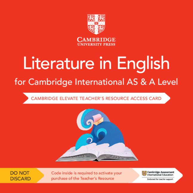 Könyv Cambridge International AS & A Level Literature in English Cambridge Elevate Teacher's Resource Access Card Elizabeth Whittome