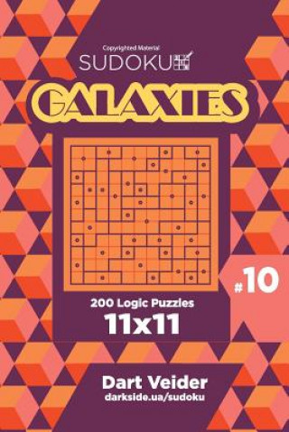 Könyv Sudoku Galaxies - 200 Logic Puzzles 11x11 (Volume 10) Dart Veider