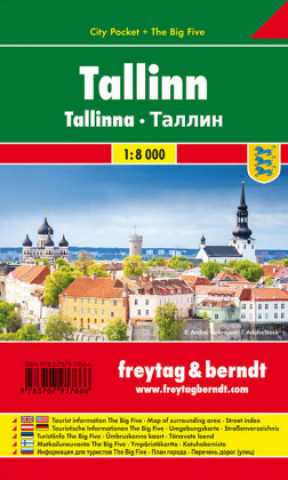 Tiskovina Tallinn City Pocket + the Big Five Waterproof 1:8 000 
