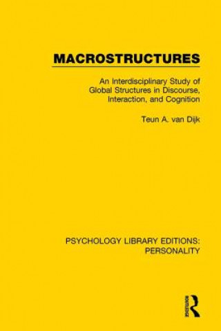 Kniha Macrostructures Teun A. van Dijk