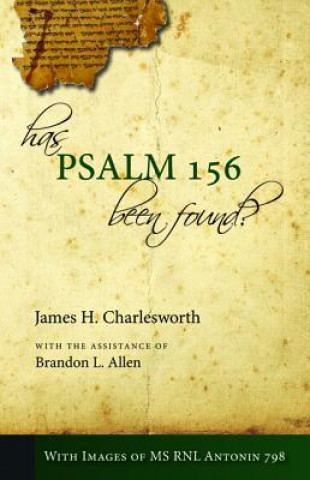 Book Has Psalm 156 Been Found? James H Charlesworth