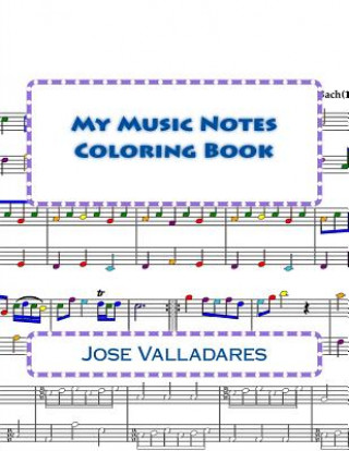 Knjiga My Music Notes Coloring Book Jose Valladares