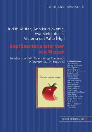 Könyv Repraesentationsformen Von Wissen Judith Kittler