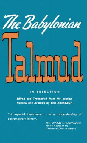 Livre Babylonian Talmud Leo Auerbach