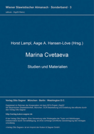 Kniha Marina Cvetaeva Horst Lampl