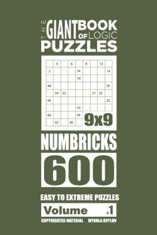 Kniha Giant Book of Logic Puzzles - Numbricks 600 Easy to Extreme Puzzles (Volume Mykola Krylov